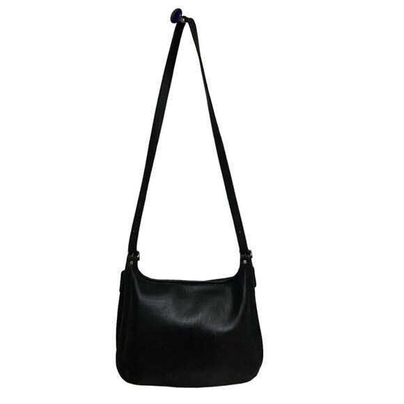 Vintage Coach 9134 Slim Hippie Flap Leather Crossbody Shoulder Bag in Black - Picture 10 of 10